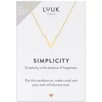 LUUK LIFESTYLE Silberkette V, Glücksbringer, SIMPLICITY Geschenkkarte