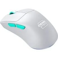 XTRFY M64 Wireless, Gaming-Maus weiß/türkis