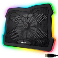 KLIM Notebook-Kühler Ultimate, Laptop Kühler mit RGB Beleuchtung, für 11 bis 17 Zoll Laptops