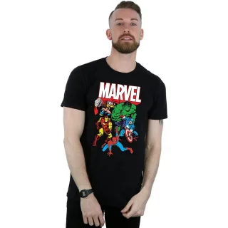 Marvel - "Hero Group" T-Shirt für Herren (Schwarz)