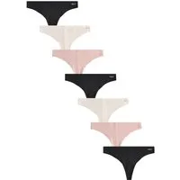 Next String 7er-Pack Nahtlose Slips aus Baumwollgemisch, Tanga (7-St)