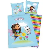 Herding Young Collection Bettwäsche Gabby's Dollhouse Bettwäsche MRV / branded zipper 80/80+135/200 cm Be, kinderbettwäsche 135x200 baumwolle kinder bettwäsche 135x200