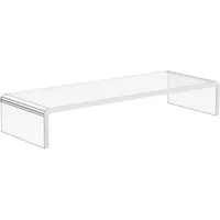 HOMCOM Monitor-Halterung Monitorständer, (Set, 1-tlg., Monitorständer, Monitorständer Bildschirmständer für Laptop PC Acryl Transparent)