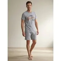 Henry Terre Shorty Pyjama Set Kurz - Paul Nightwear