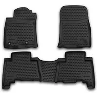 LEMENT Auto-Fußmatten 3D-Gummimatten passend für TOYOTA Land Cruiser 150, ab 2013, 5-Sitze (4 St), für TOYOTA Land Cruiser 150 Pkw, Passgenau