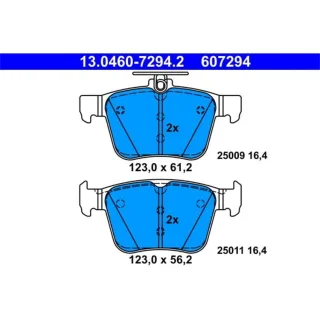 ATE Bremsbel?ge hinten Audi Skoda VW 13.0460-7294.2