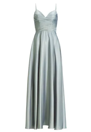 hey kyla - Schimmerndes Abendkleid mit drapiertem Top ocean teal - Gr. - 34