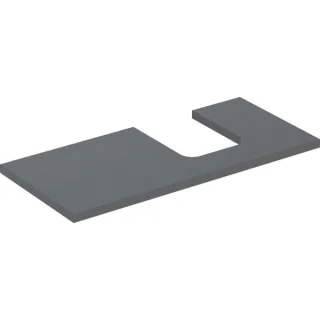 Geberit ONE Waschtisch-Platte, Ausschnitt rechts, für Aufsatzwaschtisch Schalenform 505314003