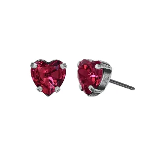 konplott - OHrstecker - Hearts for Us pink/rot