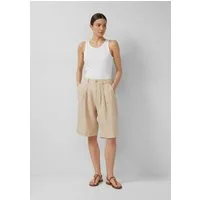 s.Oliver Shorts Hose Bermuda aus Leinen mit Bundfalten