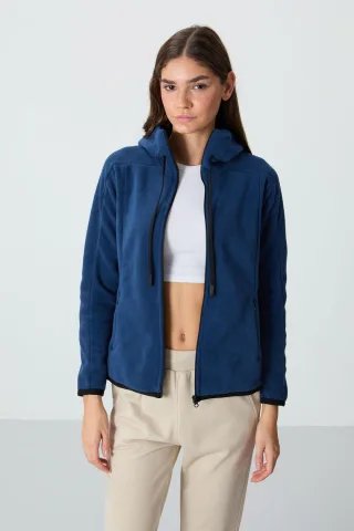 Damen Fleece-Zip-Hoodie