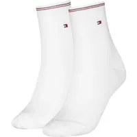 Tommy Hilfiger Kurzsocken TH WOMEN SHORT SOCK 2P SHINE (2 Paar) mit feinem Rippendetail