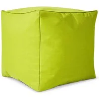Green Bean Sitzsack Sitzsack-Hocker Pouf Cube 40x40x40cm (Hocker 40x40x40cm mit EPS-Perlen Füllung, Fußhocker Fußkissen Sitz-Pouf für Sitzsäcke), Bodenkissen für Kinder und Erwachsene - Sitzkissen Sitzhocker