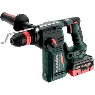 Metabo Akku-Kombihammer KH 18 LTX BL 24 Q mit Metabo-Quick-Wechselfutter - metaBOX 165 L - 18V 2x5.5 - 601714660