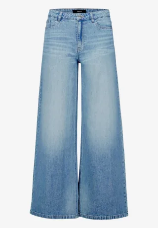 zero - Wide-Leg-Jeans mit High Waist blau - Gr. - 36