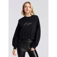 BOSS ORANGE Sweatshirt Easton Premium Damenmode mit Rundhals, Logoapplikation