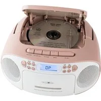 Reflexion RCR2260 Boombox (UKW PLL Stereo Radio, 20 W, Tragbare Boombox CD/Radio/Kassette, LCD Display, AUX, Kopfhöreranschl)