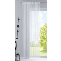 Gardinenbox Gardine (1 St), Polyester, Fadengardine Tunneldurchzug Kräuselband 20303CN