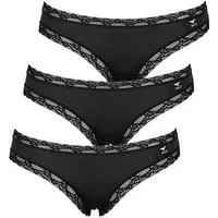 like it! Bikinislip 3er Pack Damen Minislip Olivia (Packung, 3-St) Zwickel