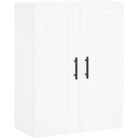 vidaXL Hängeschrank Wandschrank Weiß 69,5x34x90 cm Holzwerkstoff (1-St)