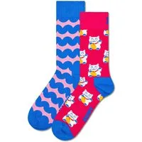 Happy Socks Kurzsocken Unisex Socken 2er Pack Baumwolle (Packung, 2er Pack)