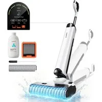 UWANT Nass-Trocken-Akkusauger D500 Echtzeit-Elektrolysewasser zur Geruchsbeseitigung, 230 W, Sofortige Wasser-Elektrolyse, 65°C Leis Heißtrocknung,IPX6 wasserdichte Bodenbürste