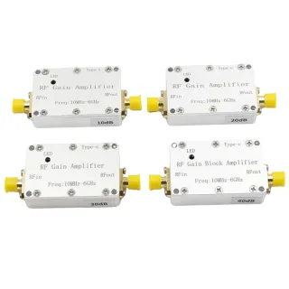LNA 10MHZ-6GHz High Flatness Receiver Amplifier 10DB 20DB 30DB 40DB RF Drive for Drone Radio FM Hackrf One Image