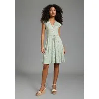 Laura Scott Sommerkleid mit femininen Blumen, aus Viskose und Elasthan, geblümte Optik