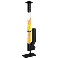 Meulbaty Feuerstelle Feuerrohr 157cm Edelstahl Feuersäule Pelletfackel Tolles Feuer, (1-St)