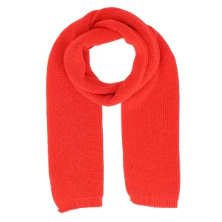 Halsüberkopf Accessoires - 180x30 Strickschal Rippe koralle - Gr. - OS
