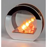formano LED Dekolicht LED Deko Licht Spiegelfeuer 14cm Stimmungslicht Glas mit Timer 6h/18h, LED fest integriert