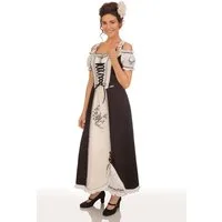 Spieth & Wensky Dirndl Landhauskleid - ASMARA - schwarz, natur