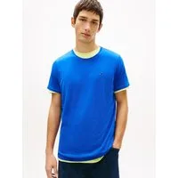 Tommy Jeans T-Shirt TJM ESSENTIAL SOLID mit Rundhalsausschnitt und dezenter Logo-Flag