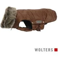 Wolters Hundemantel Parka mit Fellkragen braun