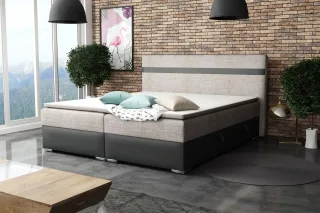 Boxspringbett Schlafzimmerbett DAWID 180x200cm inkl.Bettkasten