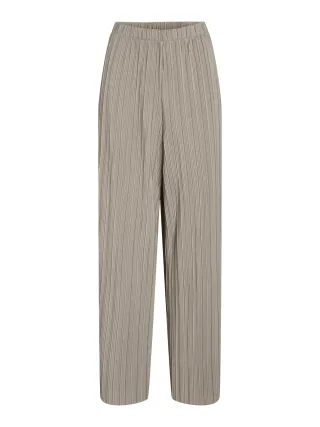 VILA - VIPLISA HW LOOSE PANTS - NOOS Simply Taupe - Gr. - XL