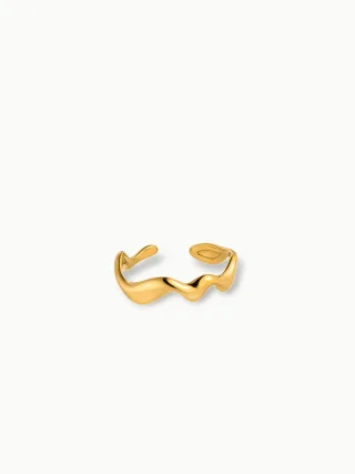 PURELEI Abstrakt Wave Adjustable Ring