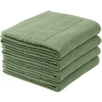 Schiesser Handtücher Turin aus 100% Baumwolle in dezenter Reiskornoptik, Frottier (Set, 4-St), MADE IN GREEN by OEKO-TEX®