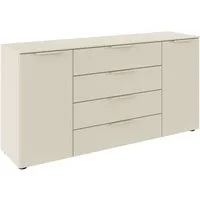 LeGer Home by Lena Gercke Kommode Kommode Sideboard Schubladenkommode SERINA eleganter Eyecatcher (inkl. SOFT-CLOSE-FUNKTION), mit 4 Schubkästen und 2 Türen sowie Metallgriffen MADE IN GERMANY