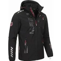 Geographical Norway Softshelljacke Herren Herbst Winter Jacke Softshell Outdoor Übergangsjacke (Packung, 1-St) Mit Kaputze S Bis 7XL