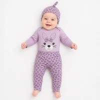 Lorey Medtec Neugeborenen-Geschenkset Mädchen Outfit, 3-teiliges Set, Body, Hose, Mütze, 100 % Baumwolle (Body + Hose + Mütze)