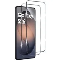 SmartUP Displayschutzglas 2X Schutzglas für Samsung Galaxy S26 Display Panzerfolie Full Screen für Samsung Galaxy S26, kompletter Rundumschutz