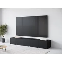 OTTO home Lowboard Denver 250 cm für bis zu 98-Zoll TVs - Weltmeisterschaft im XXL Format, Wahlweise mit oder ohne offenes Fach in der Mitte