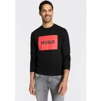HUGO Sweatshirt Duragol Rundhalsausschnitt, Regular Fit, großer Logo-Druck