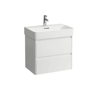 LAUFEN Waschtischunterschrank BASE 2.0 400x621x515 2 Schubl m. Griffmulde f.WT H810284 weiß glzd, H4 H4113921082611