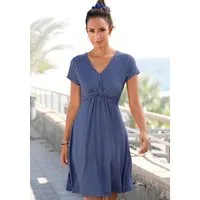 Vivance Jerseykleid mit geometrischem Print figurschmeichelndes Sommerkleid, Strandkleid, Viskosekleid, Shirtkleid