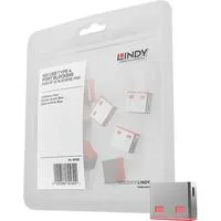 USB Port Schloss (10 Stück) ohne Schlüssel, Diebstahlschutz rot, Code: ROT