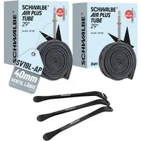 MSZweirad Fahrradschlauch 2x Schwalbe Schlauch SV19L-AP 40mm 54/65-622 Modell 2026 + Reifenheber