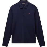 Napapijri Langarm-Poloshirt EALIS LS 1 mit Polokragen, unifarben, aus Baumwolle, klassische Passform