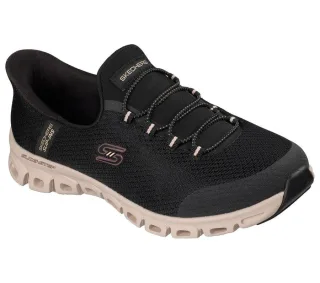 Skechers Slip-Ins Glide Step Vibey Mesh Damen Black Sneaker